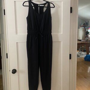 BR Standard Women’s Black Tank Flyweight Jumpsuit with Pockets- Size S P